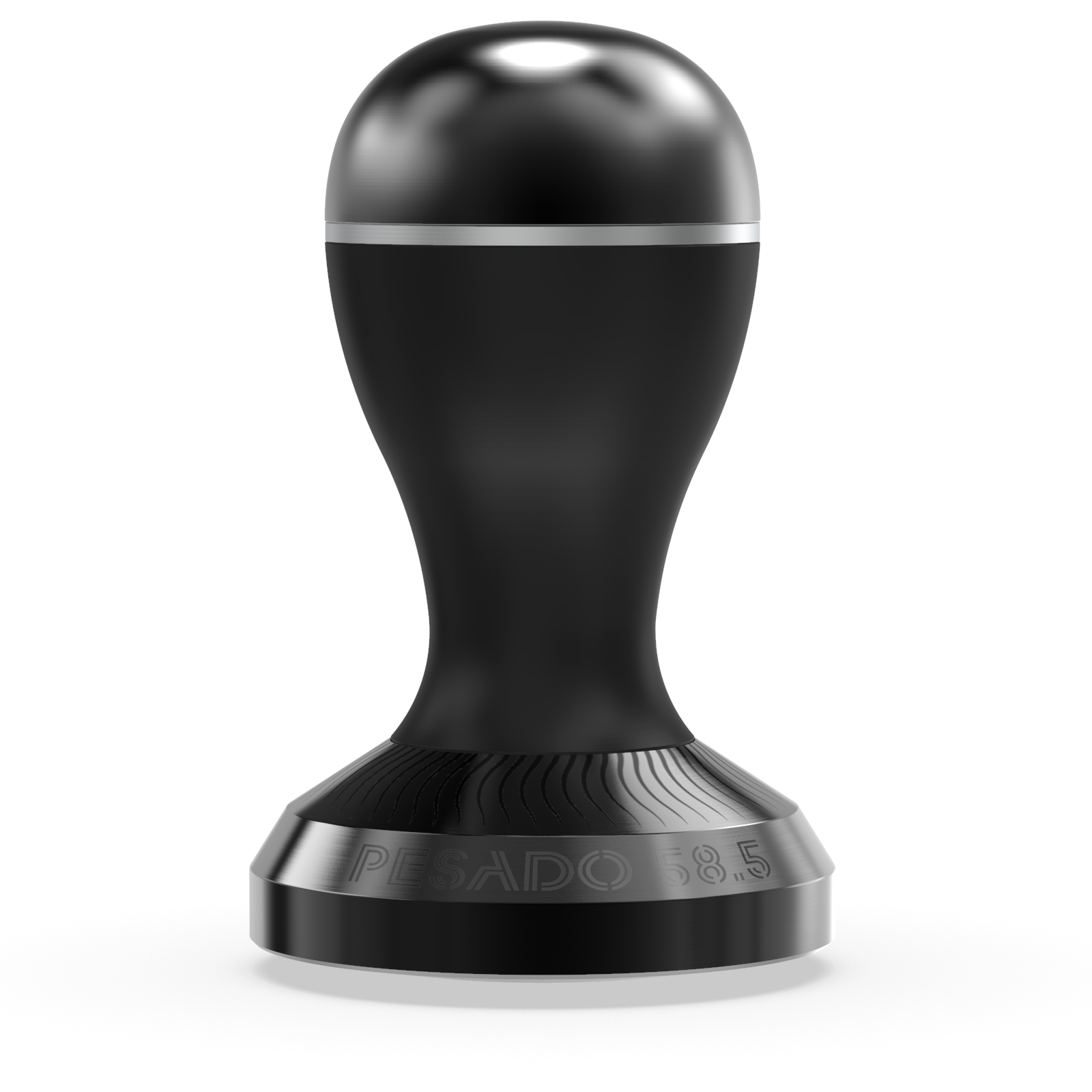 Full Moon Wave Convex Tamper - Stainless Steel Espresso Base