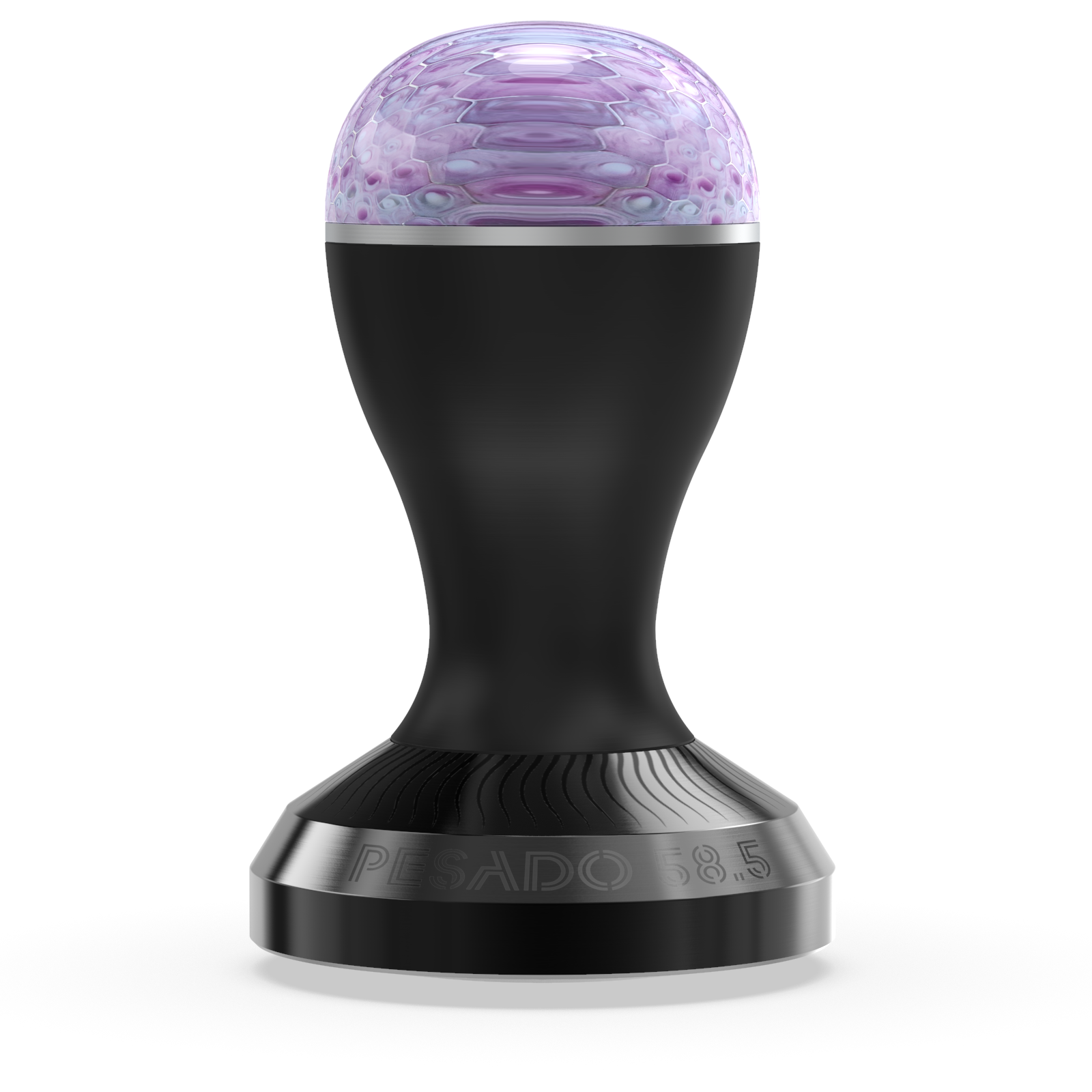 Full Moon Wave Convex Tamper - Stainless Steel Espresso Base
