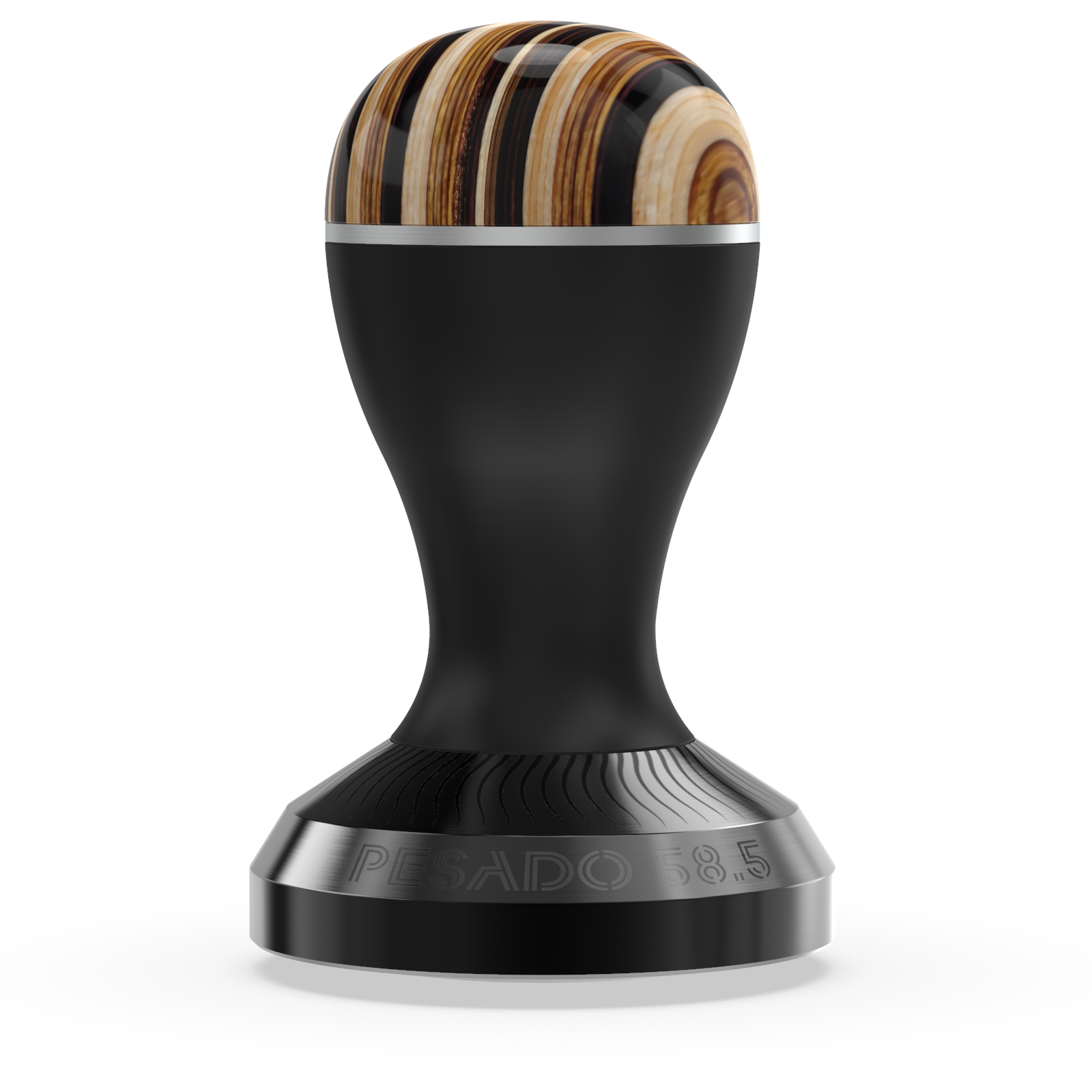 Pesado 58.5　Flat Tamper Tamper54mmBlackSilver.png?v=