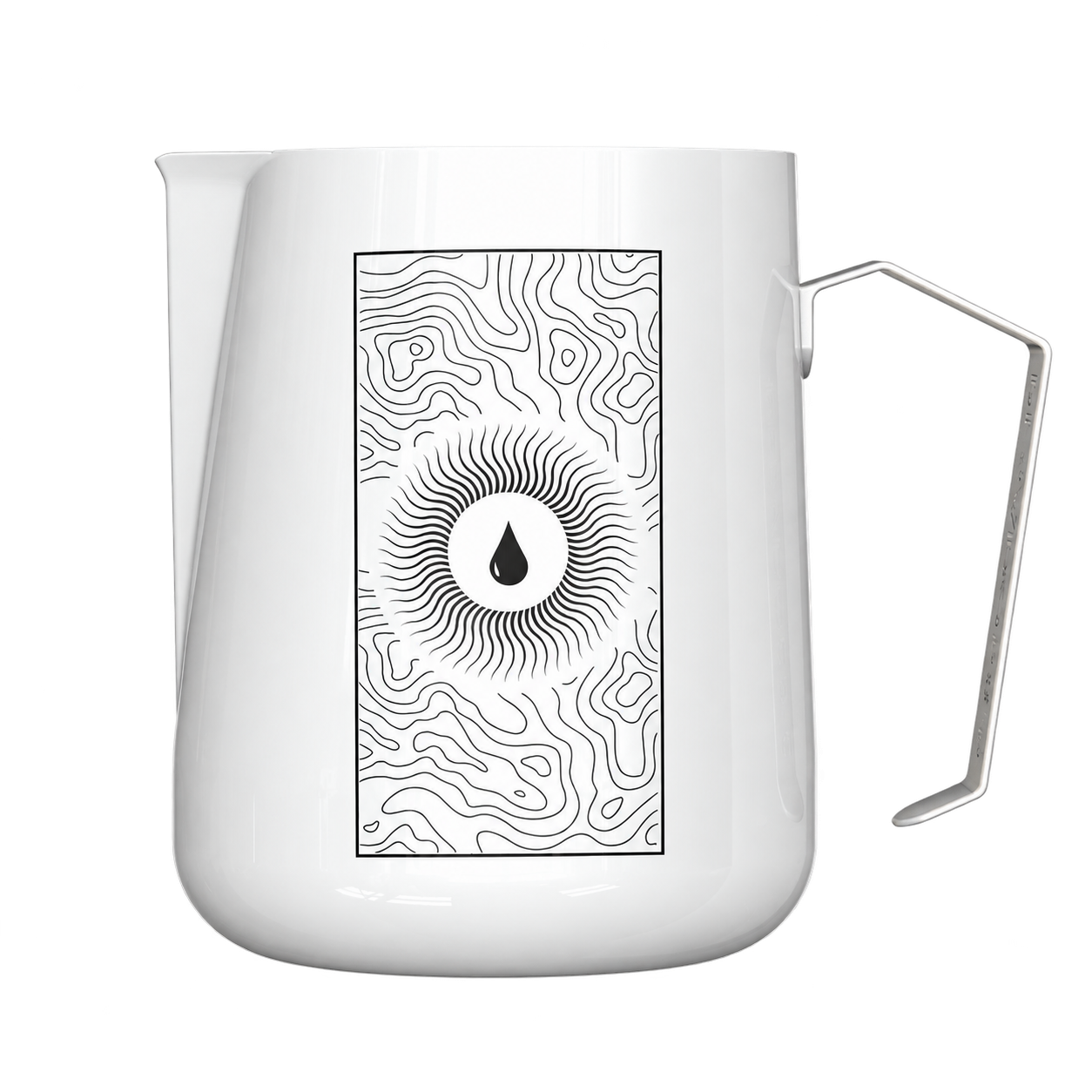 Pesado White Ripple Barista Milk Jug